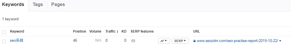 SEO实战 Ahrefs排名检查